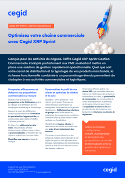 Fiche produit - Gestion commerciale